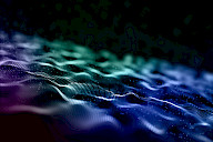 3d Abstract Digital Particle Waves Design Background