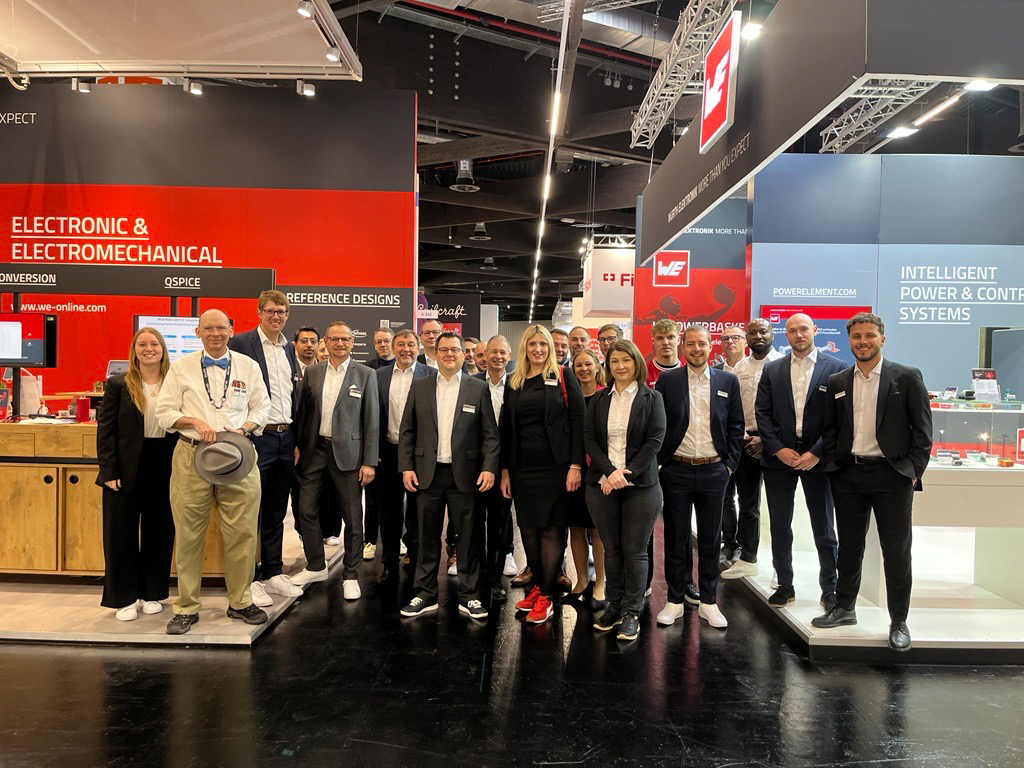 The Würth Elektronik booth team looks forward to welcoming numerous visitors.
