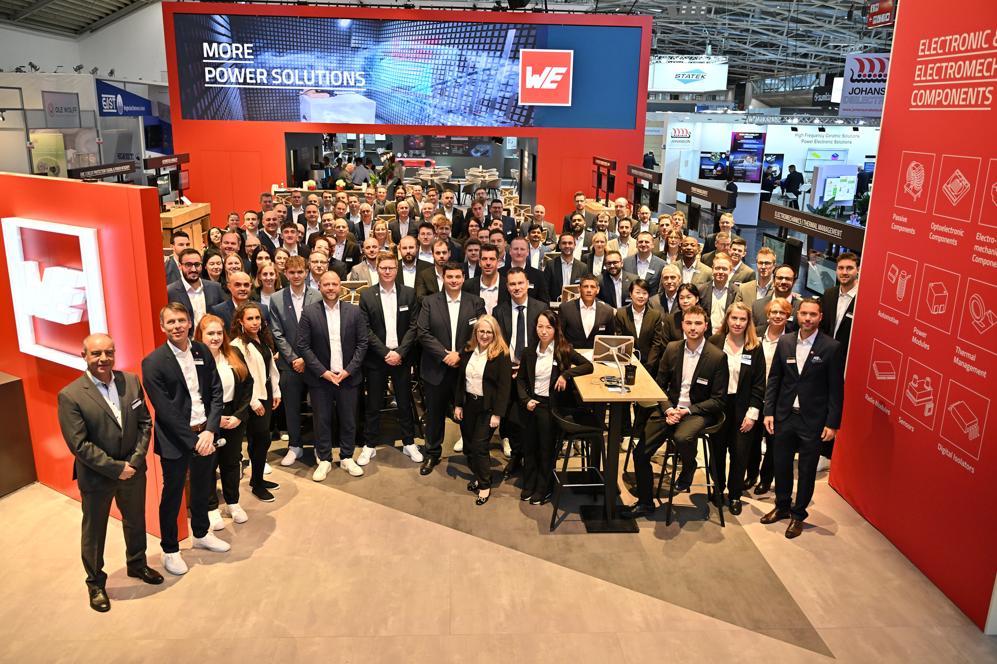 Die Würth Elektronik Gruppe ist in diesem Jahr mit drei Ständen auf der electronica vertreten.
